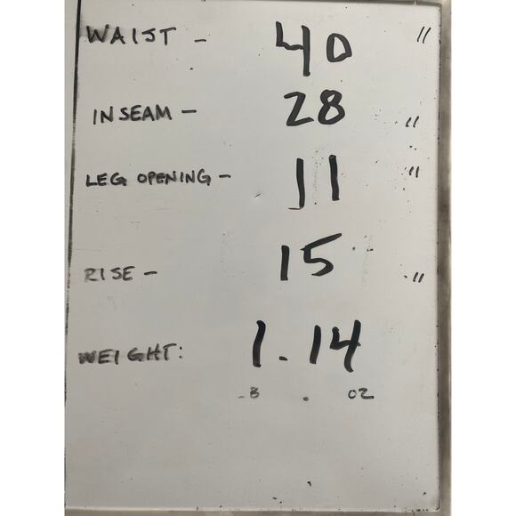 Willie Esco Duns Hip Hop Baggy Straight Fit Blue Jeans Men’s 40Wx28L# - Picture 8 of 9